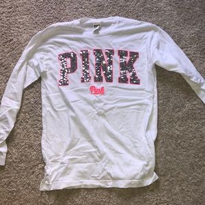 pink cotton sequin shirt